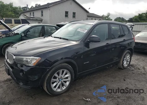 2017 BMW X3 Sdrive28I из США, поврежденный, VIN 5UXWZ7C39H0V91258